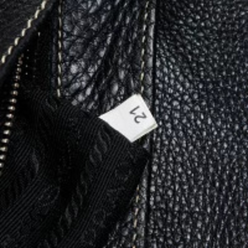 Prada One Shoulder Hobo Bag Handbag Triangle Logo Shoulder Black - Picture 12 of 13